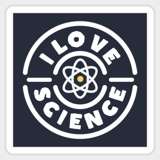 I Love Science Retro Vintage Sticker